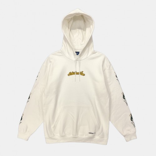 Adidas Basketball Graphic Λευκό Φούτερ με Κουκούλα / Pre Owned